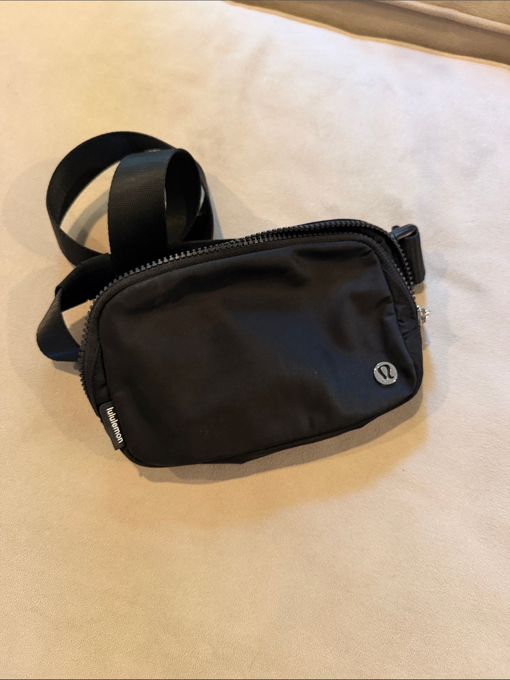 lululemon athletica Black Nylon Crossbody Belt Bag